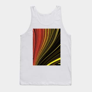 Saturn type ring pattern in shades of red yellow and orange Tank Top